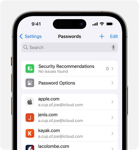 how to check saved passwords in iphone