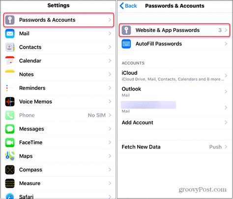 how to check saved passwords in safari iphone