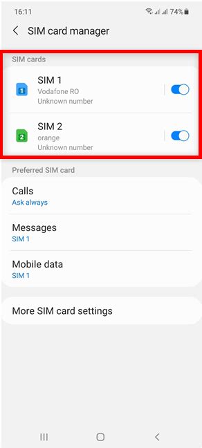 how to check sim 2 messages in android samsung