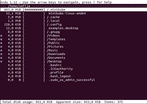 how to check size of a folder in linux terminal