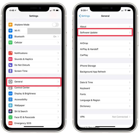 how to check software on iphone 11