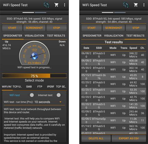 how to check speed to router