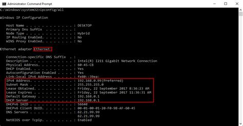 how to check static ip address in cmd