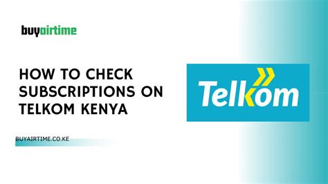how to check subscription on telkom line