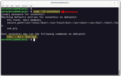 how to check sudo user access in linux