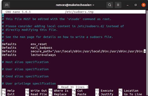 how to check sudoers file in linux