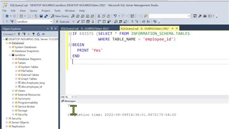 How To Check Table In Sql Server