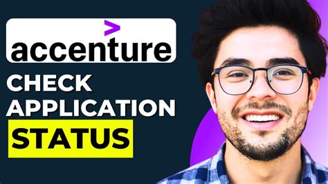 how to check the application status in accenture