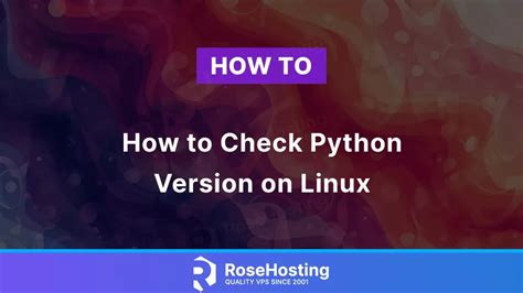 How To Check The Python Version In Linux