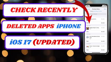 how to check the recently deleted apps in iphone