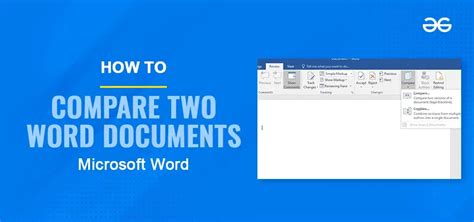 how to check two word documents for differences