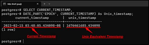 how to check unix timestamp