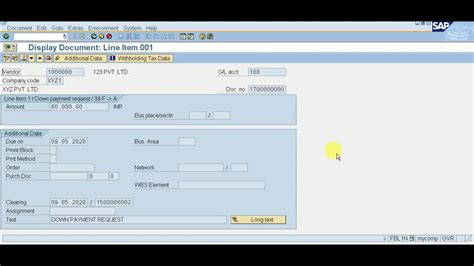 How To Check Vendor Advance In Sap