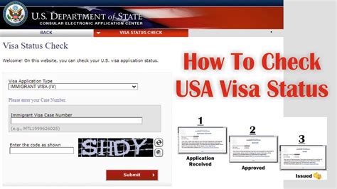 how to check visa processing status