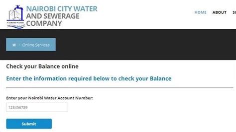 how to check water bill online kenya