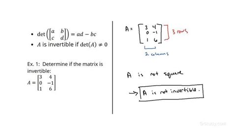 how to check whether a matrix is invertible