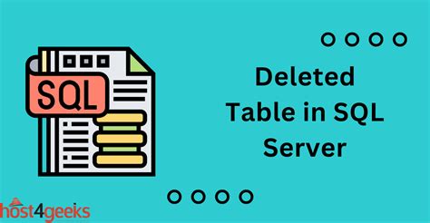 How To Check Who Deleted Data From Table In Sql Server