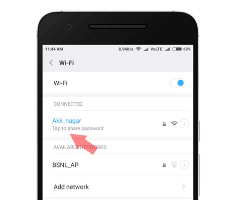 how to check wifi password in android using android phone