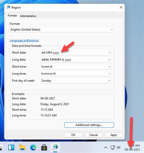 how to check windows date format