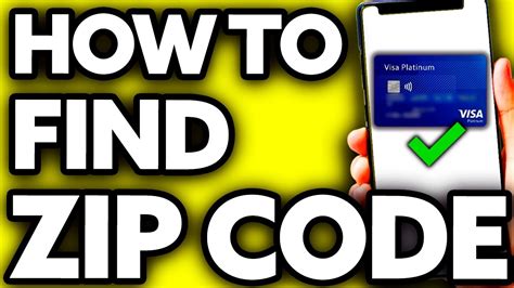 how to check zip code on a card