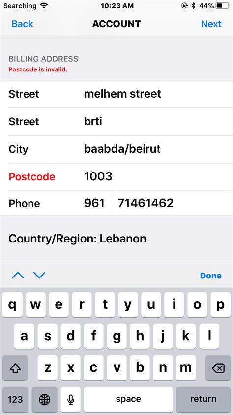 how to check zip code on apple pay