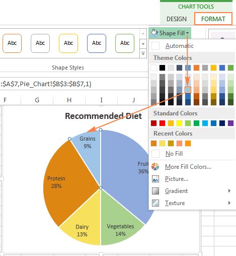 How To Choose Colors For Pie Chart Excel
