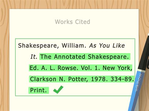 how to cite a shakespeare play in text mla