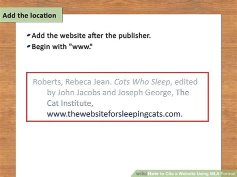 how to cite a website in mla format