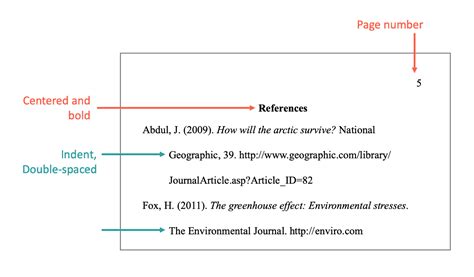 how to cite an article apa reference page