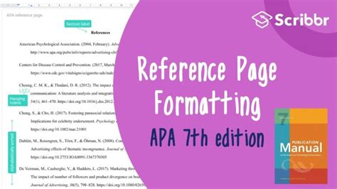 how to cite apa format reference page
