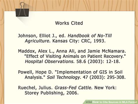 how to cite sources in mla style
