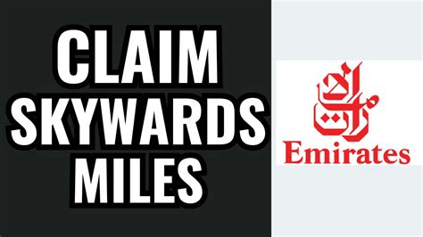 how to claim emirates miles