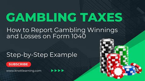 how to claim gambling losses on 1040