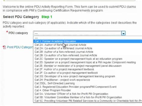 how to claim pdus in pmi