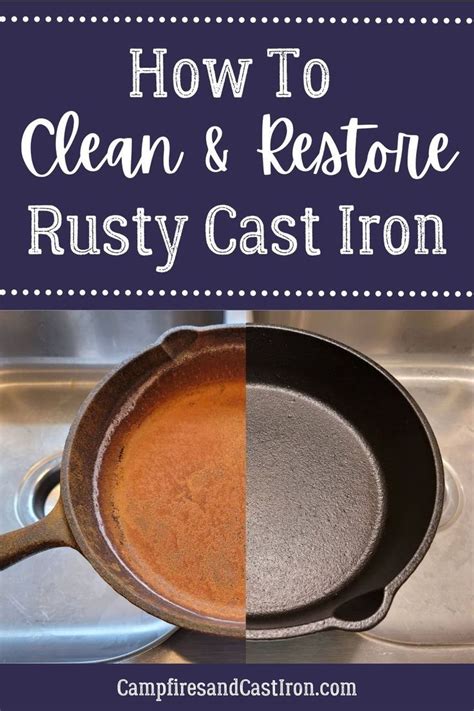How To Clean A Cast Iron With Rust