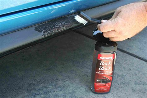 how to clean black trim on cars