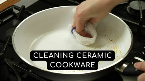 how to clean bottom ov ceramic pans