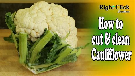 how to clean cauliflower from the garden