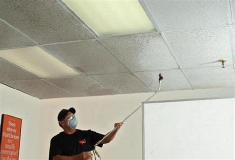 how to clean ceiling tiles