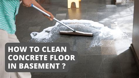 How To Clean Concrete Floor In Basement Youtube