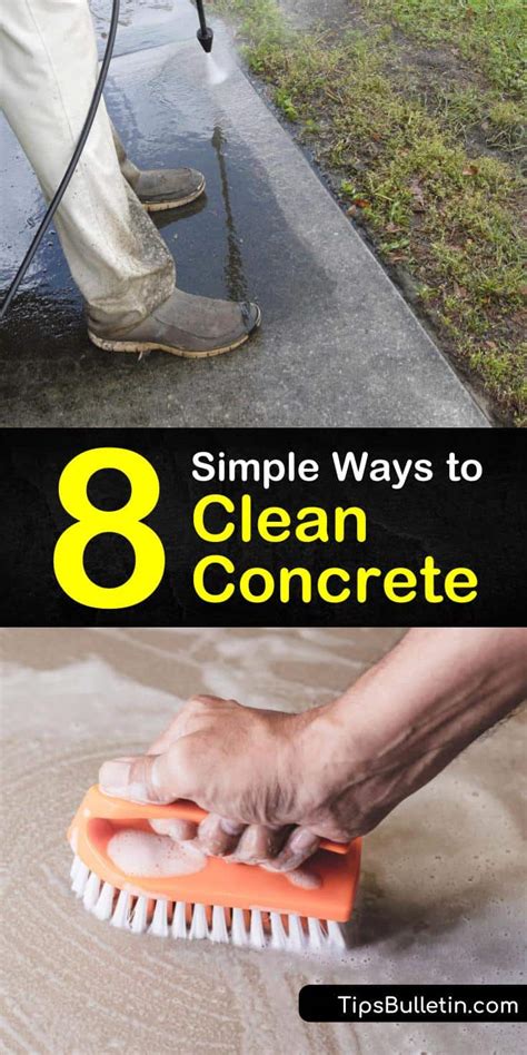 how to clean concrete patio floor