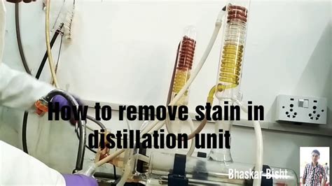 how to clean distillation unit