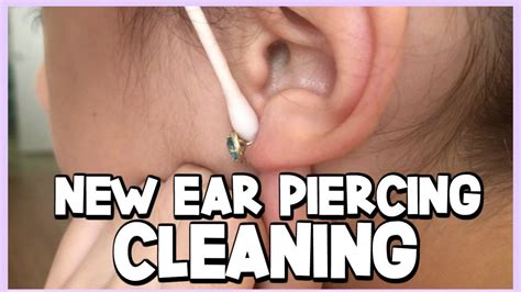 how to clean ear piercing at home