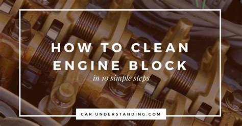how to clean engine block while in car