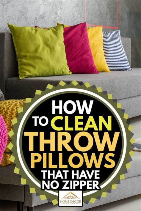 How To Clean Fluffy Throw Pillows