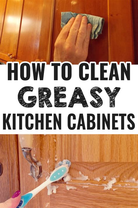 how to clean greasy cupboard doors