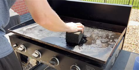 How To Clean Griddle With Brick
