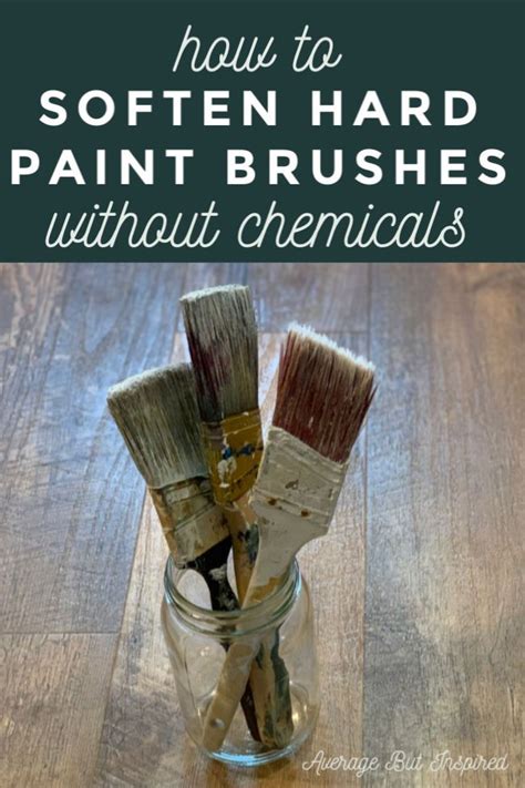 how to clean hardened paint brush