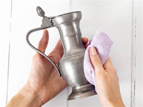 how to clean oxidized pewter