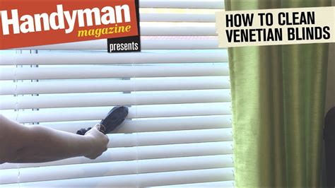 how to clean venetian blinds quickly